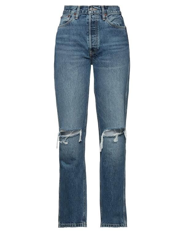 リダン レディース ボトムス デニムパンツ ストレートレッグ REDONE Blue ブルー