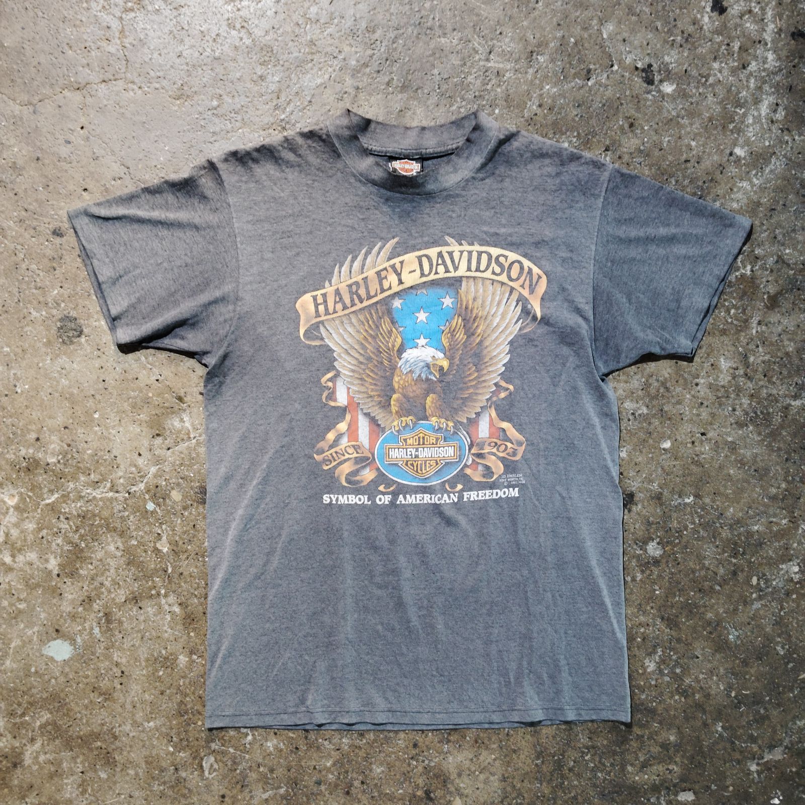 Harley Dacidson 1991 USA製 イーグルエンブレムカットソー ハーレーダビッドソン 90s Tシャツ