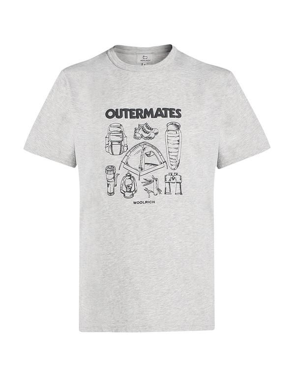ウール リッチ メンズ トップス Tシャツ WOOLRICH Gray グレー