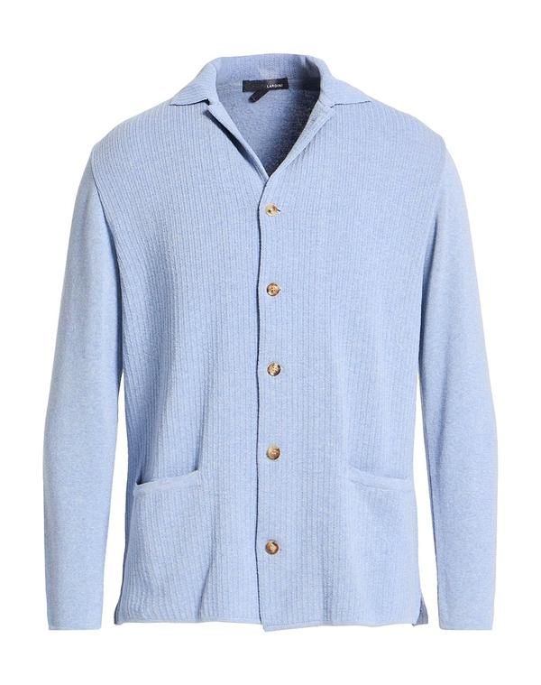 ラルディーニ メンズ アウター カーディガン LARDINI Light Blue ブルー