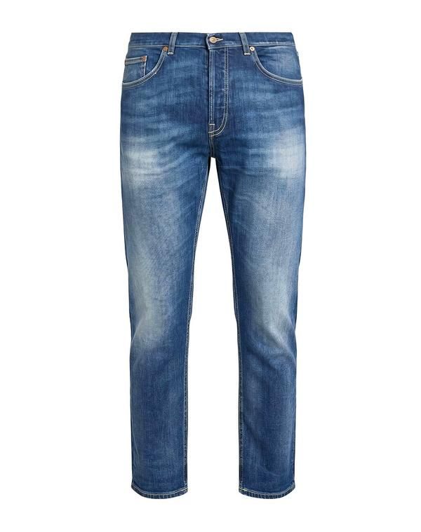 ドンダップ メンズ ボトムス デニムパンツ ストレートレッグ DONDUP Blue ブルー