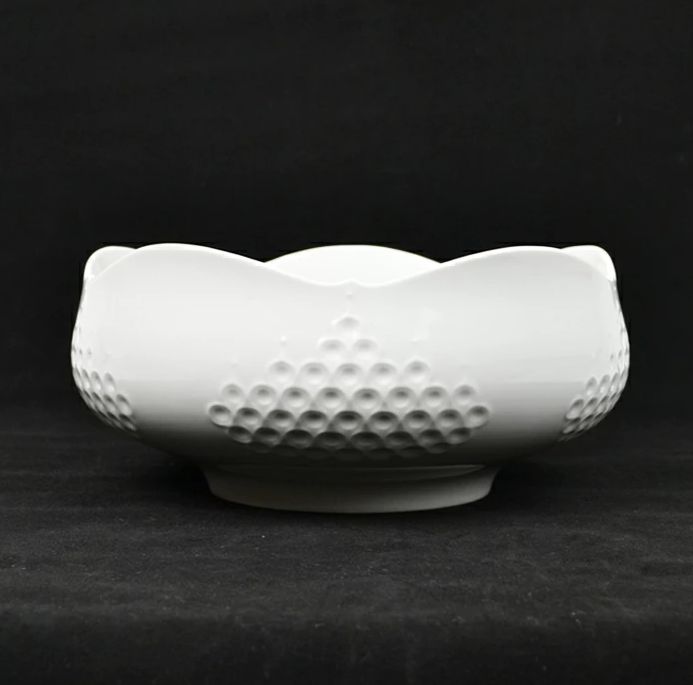 美品】Meissen マイセン ホワイトレリーフ ボウル 丸鉢 21cm - メルカリ