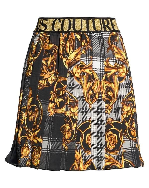 ヴェルサーチ レディース ボトムスカート VERSACE JEANS COUTURE Black ブラック