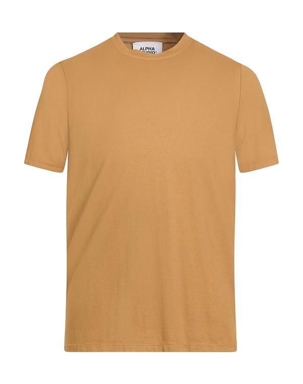 アルファス テューディオ メンズ トップス Tシャツ ALPHA STUDIO Camel キャメル