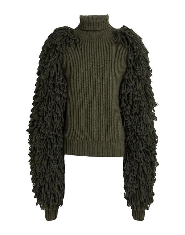 ジャンポール ゴルチエ レディース アウター ニット・セータートルネック JEAN PAUL GAULTIER Military Green グリーン 109,400円