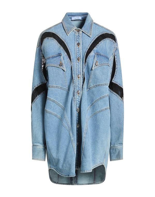 マグラー レディース トップス シャツ MUGLER Blue ブルー