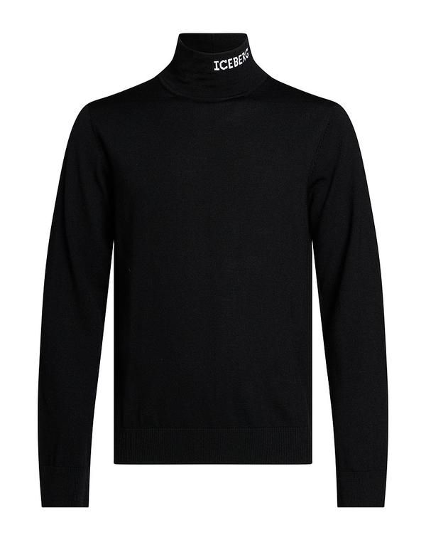 アイスバーグ メンズ アウター ニット・セータートルネック ICEBERG Black ブラック 36,920円