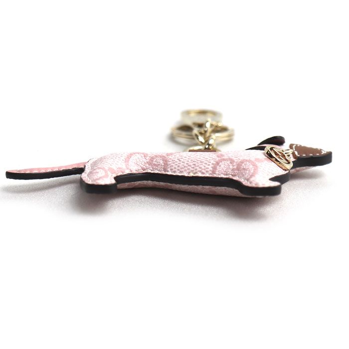 GUCCI グッチ GGスプリームキャンバス ドッグ シェイプ チャーム