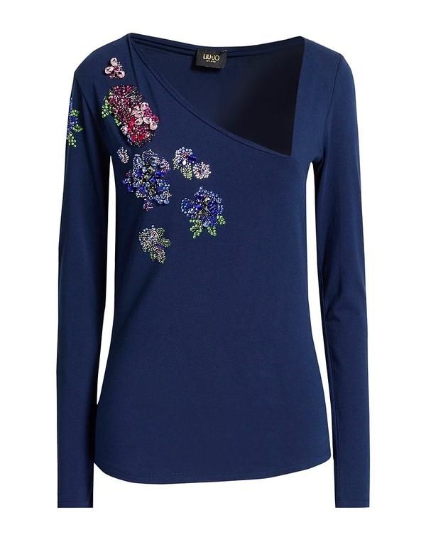 リュージョー レディース トップス Tシャツ LIU JO Navy ネイビー