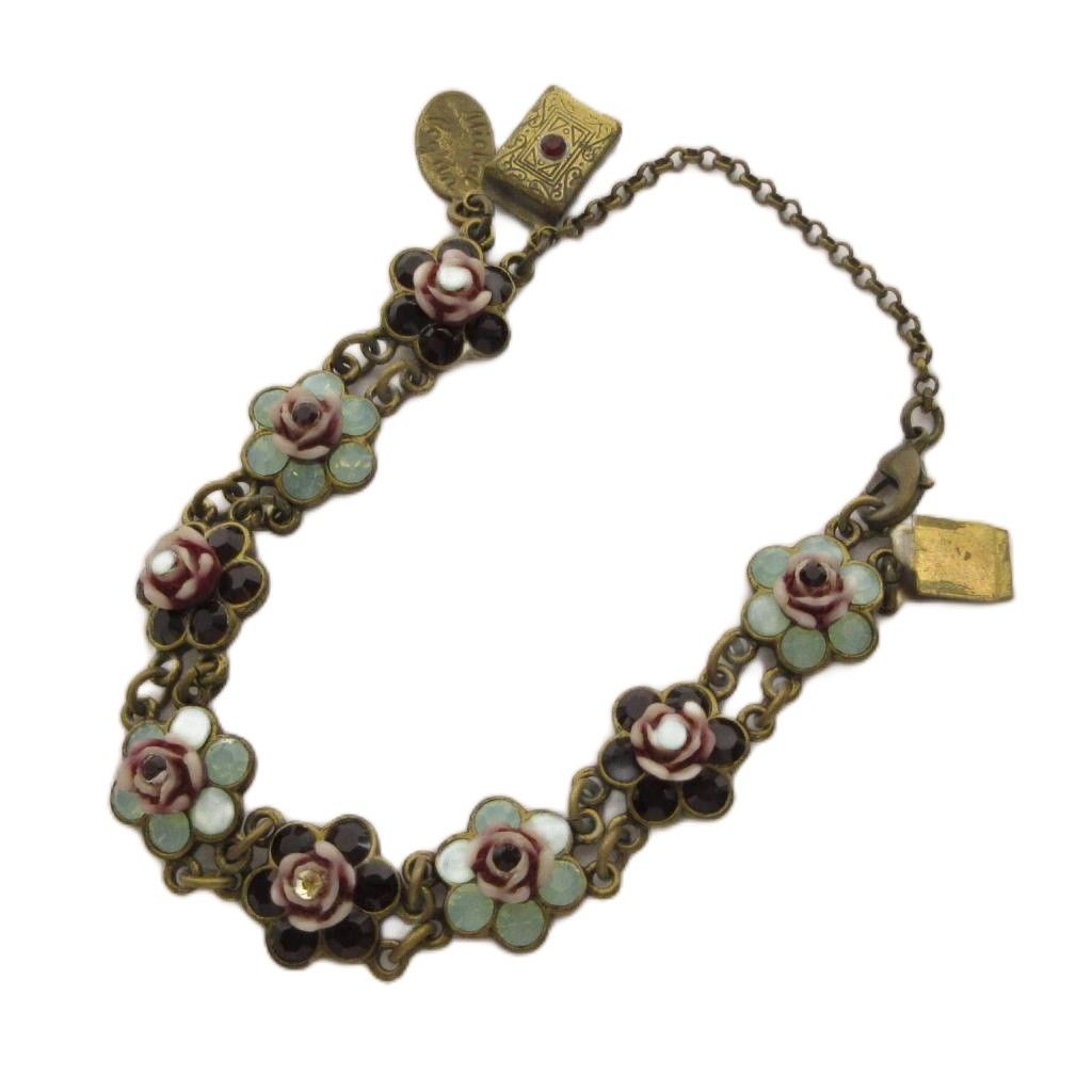 ミハエルネグリン Michal Negrin アンティーク調ブレスレット フラワー
