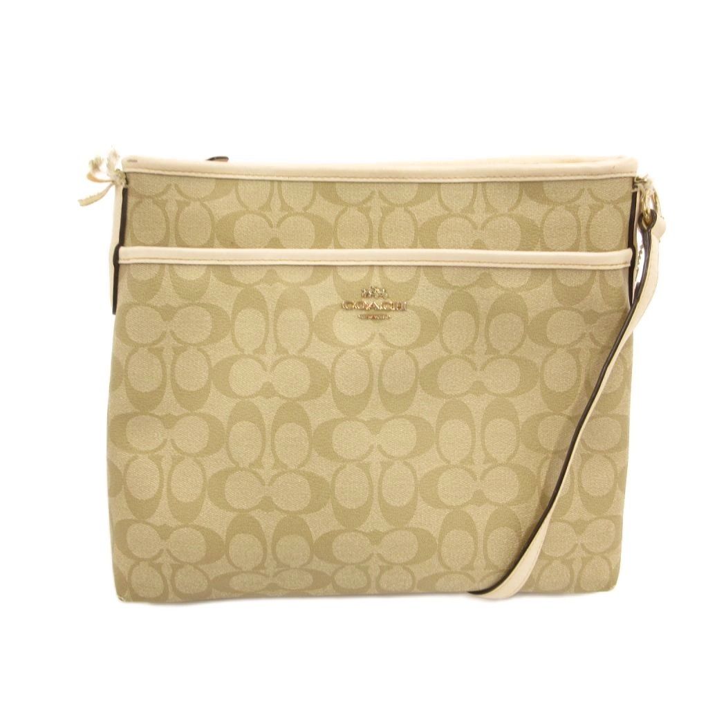 コーチ COACH F58297 ショルダーバッグ シグネチャー柄 ロゴ PVC 