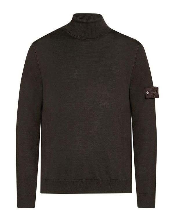 ストーンアイランド メンズ アウター ニット・セータートルネック STONE ISLANDark Brown ブラウン