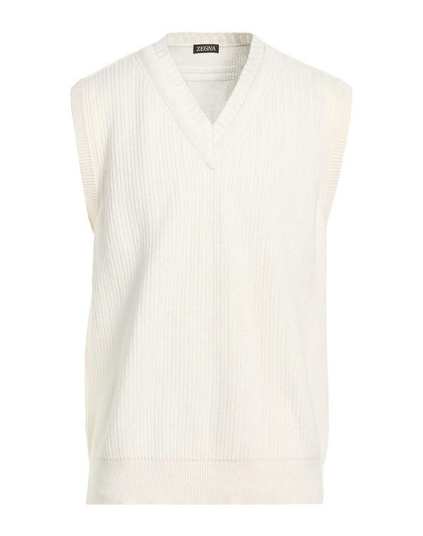 ゼニア メンズ アウター カーディガン カシミヤニット ZEGNA Off White オフホワイト