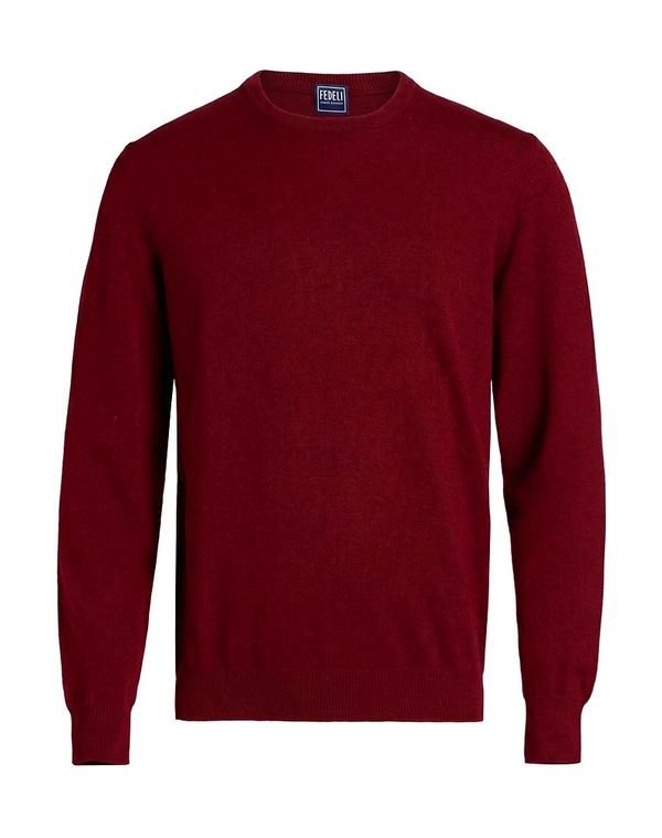 フェデーリ メンズ アウター カーディガン カシミヤニット FEDELI Bordeaux