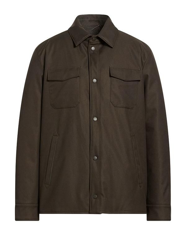 カナーリ メンズ アウター ジャケット・ブルゾン CANALI Dark Green グリーン