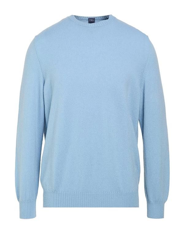 フェデーリ メンズ トップス シャツ プルオーバー FEDELI Pastel Blue ブルー