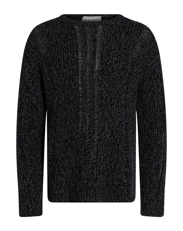 アイスバーグ メンズ トップス シャツ プルオーバー ICEBERG Black ブラック