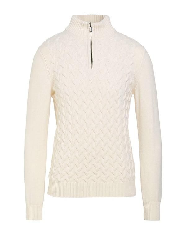 ムーレー メンズ アウター ニット・セータートルネック MOORER Ivory アイボリー