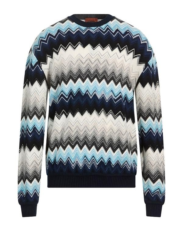 ミッソーニ メンズ トップス シャツ プルオーバー MISSONI Blue ブルー