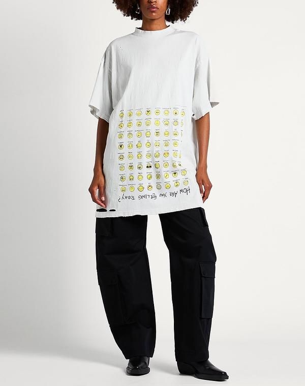 バレンシアガ レディース トップス Tシャツ BALENCIAGA Light Gray グレー