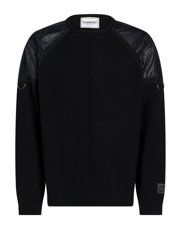 アイスバーグ メンズ トップス シャツ プルオーバー ICEBERG Black ブラック