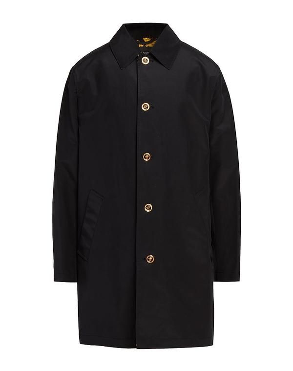 ヴェルサーチ メンズ アウター コート VERSACE Black ブラック
