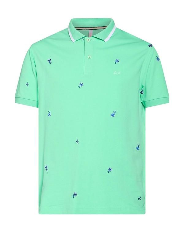 サンシックスティーエイト メンズ トップス ポロシャツ SUN 68 Green グリーン