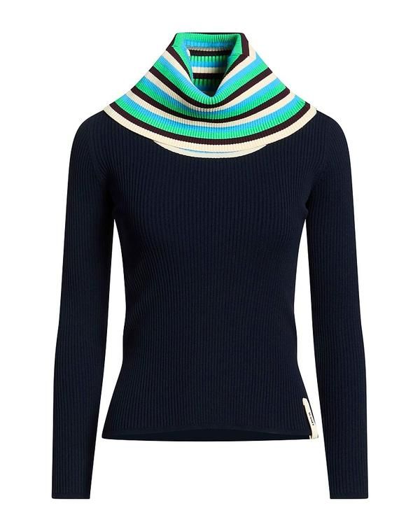 スンネイ レディース アウター ニット・セータートルネック SUNNEI Midnight Blue ブルー