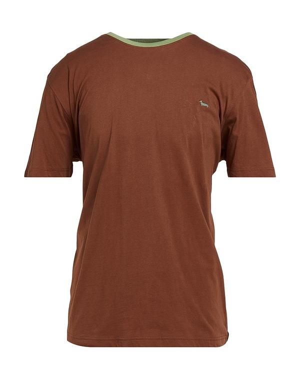 ハーモント ブレイン メンズ トップス Tシャツ HARMONT BLAINE Brown ブラウン