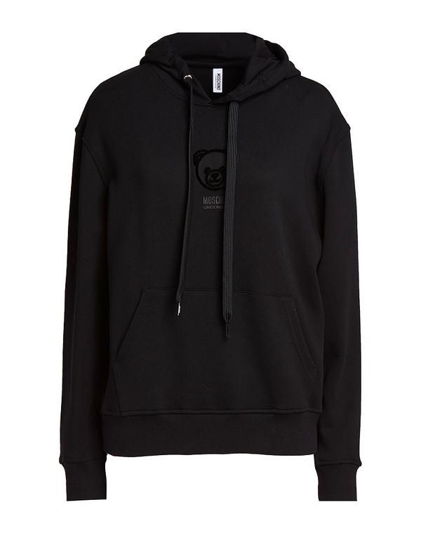 モスキーノ レディース アウター パーカー・スウェット MOSCHINO Black ブラック