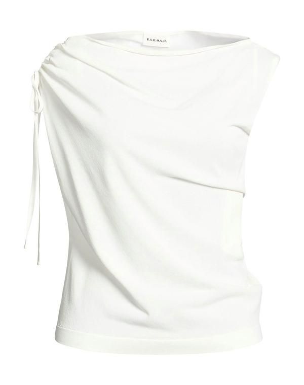 パロッシュ レディース トップス シャツ ニットベスト PAROSH White ホワイト