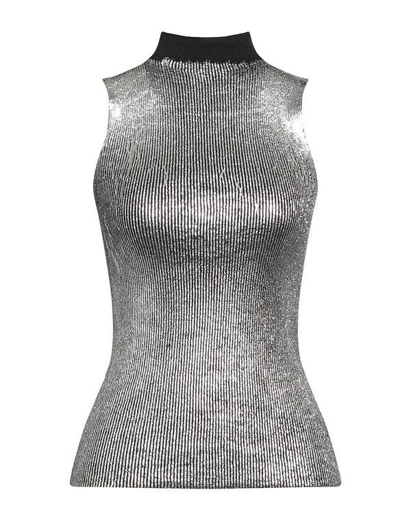 ロベルトコリーナ レディース アウター ニット・セータートルネック ROBERTO COLLINA Silver シルバー 10,281円