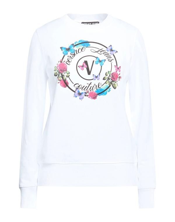 ヴェルサーチ レディース アウター パーカー・スウェット VERSACE JEANS COUTURE White ホワイト