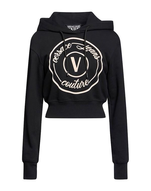 ヴェルサーチ レディース アウター パーカー・スウェット VERSACE JEANS COUTURE Black ブラック