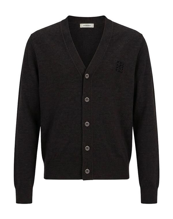 サンドロ メンズ アウター カーディガン SANDRO Charcoal チャコール 38,220円