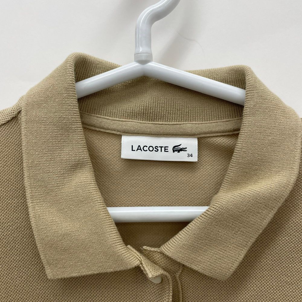 ポロシャツワンピース LACOSTE ラコステ 34 半袖 ベルト付き - メルカリ
