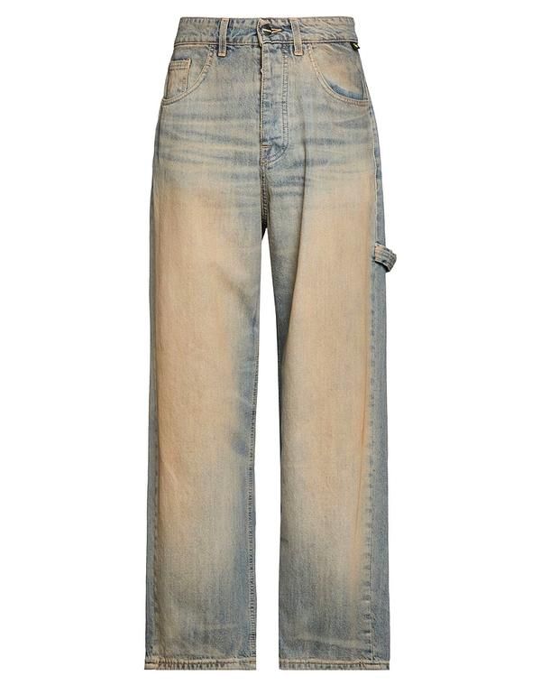 バロー メンズ ボトムス デニムパンツ フレアワイドレッグ BARROW Blue ブルー