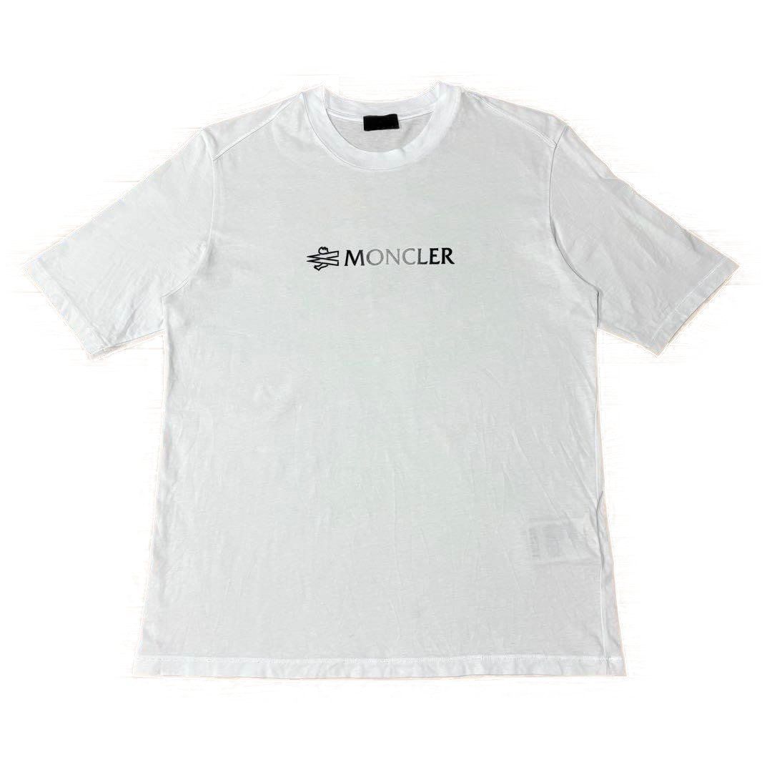 モンクレール　黒ラバーワッペン　グラデーションロゴ　Tシャツ　5S720