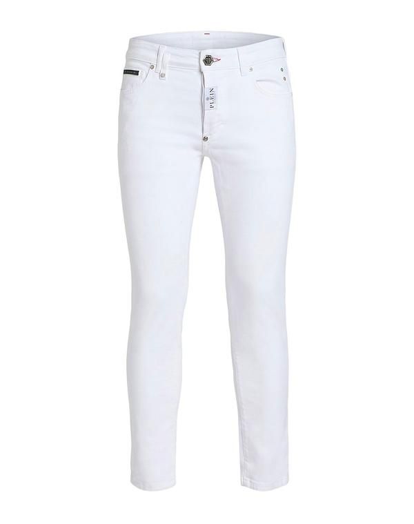 フィリッププレイン メンズ ボトムス デニムパンツ ジーンズ PHILIPPLEIN White ホワイト