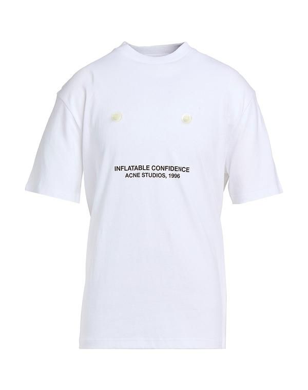 アクネ ストゥディオズ メンズ トップス Tシャツ ACNE STUDIOS White ホワイト