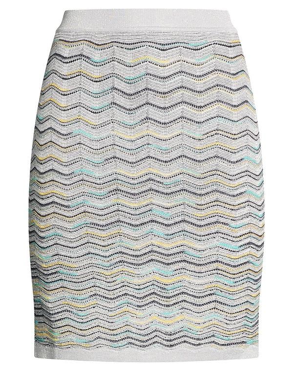 ミッソーニ レディース ボトムスカート MISSONI Silver シルバー