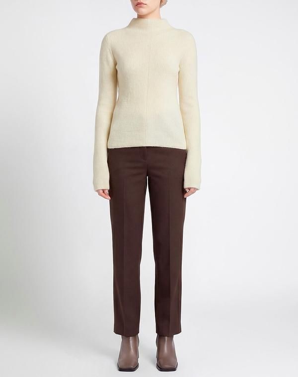 リックオウエンス レディース アウター ニット・セータートルネック RICK OWENS Off White オフホワイト リックオウエンス レディース アウター ニット・セータートルネック RICK OWENS Off White オフホワイト