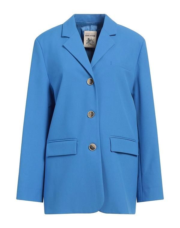 セミクチュール レディース アウター ジャケット・ブルゾン テーラードジャケット SEMICOUTURE Azure Blue ブルー