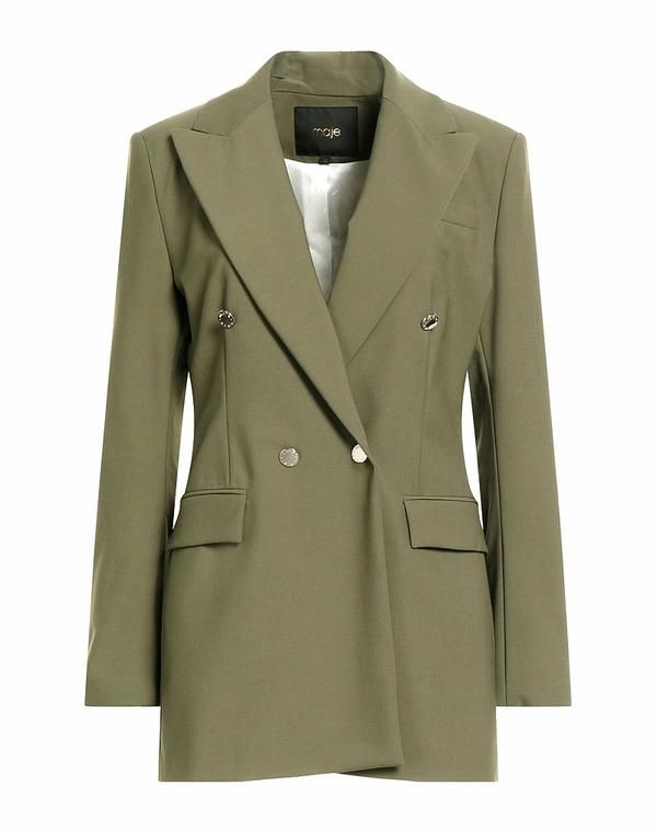 マージュ レディース アウター ジャケット・ブルゾン テーラードジャケット MAJE Military Green グリーン