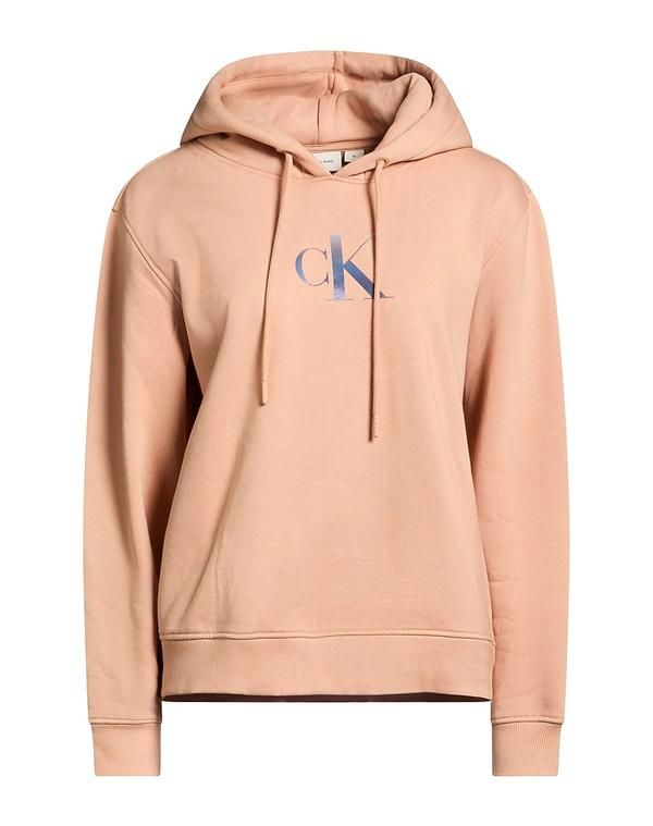 カルバンクライン レディース アウター パーカー・スウェット CALVIN KLEIN JEANS Apricot アプリコット