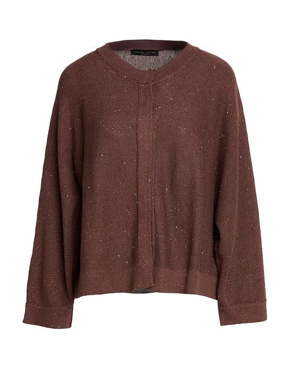 ファビアナ フィリッピ レディース アウター カーディガン FABIANA FILIPPI Chocolate Brown ブラウン