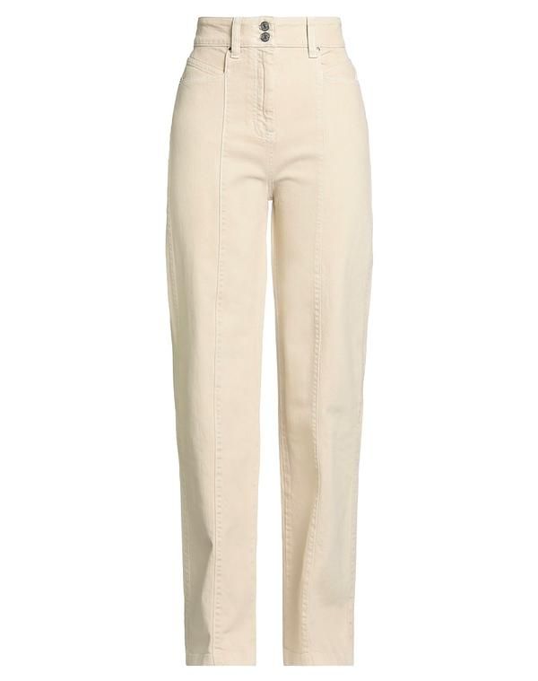 ボス レディース ボトムス デニムパンツ フレアワイドレッグ BOSS Beige ベージュ