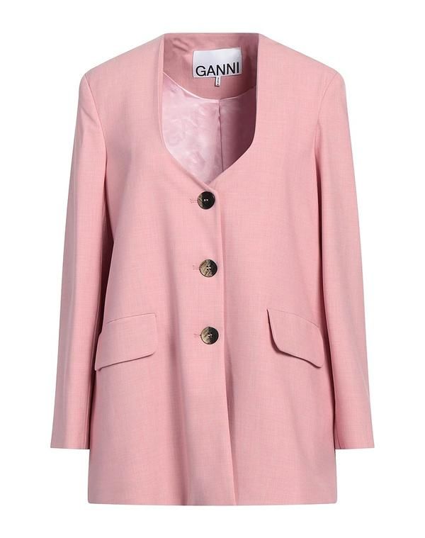 ガニー レディース アウター ジャケット・ブルゾン テーラードジャケット GANNI Pink ピンク
