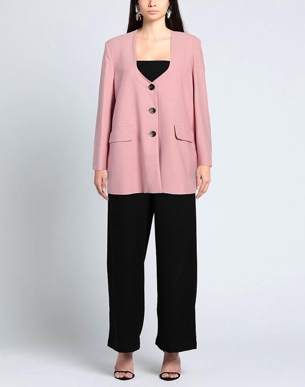 ガニー レディース アウター ジャケット・ブルゾン テーラードジャケット GANNI Pink ピンク ガニー レディース アウター ジャケット・ブルゾン テーラードジャケット GANNI Pink ピンク
