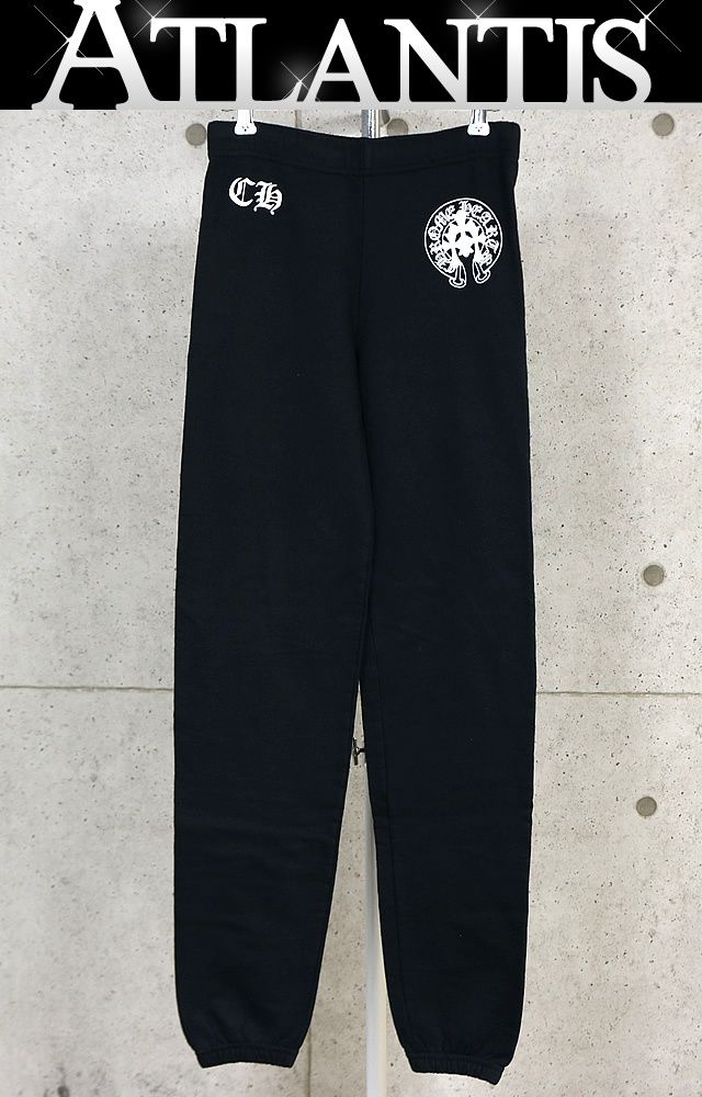CHROME HEARTS 新宿店 クロムハーツ セメタリークロス ホースシュー スウェットパンツ メンズ size:S 黒 31602